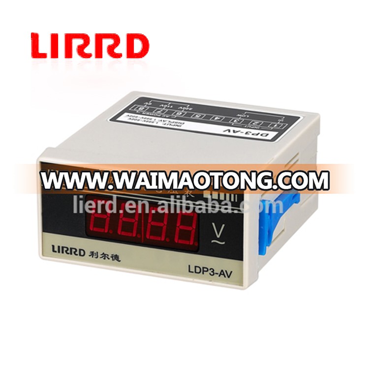 LIRRD Brand LDP6-AV 72*36mm AC LED Digital Three Half Panel Voltage Meter